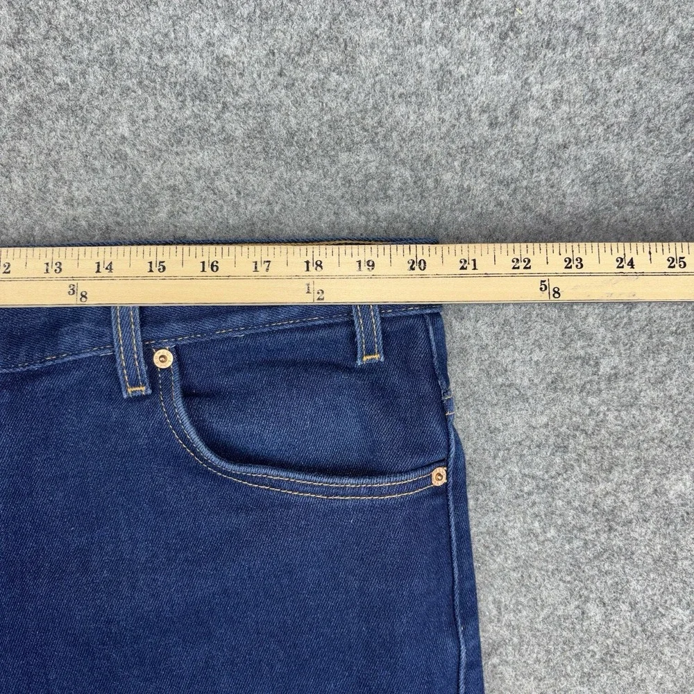 Levi's 517 Bootcut Jeans Mens 42x30 Dark Wash Western Blue Denim Casual Work EUC